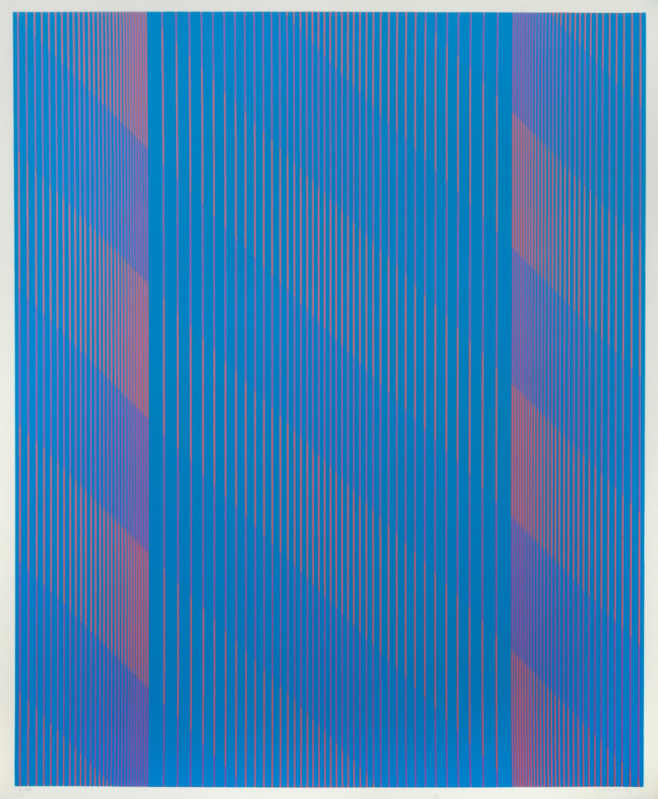 Julian Stanczak Abstract Print - Marginal