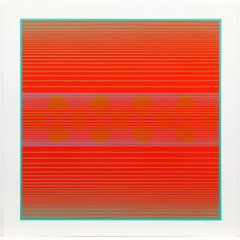 Mediana con cerchi, da Varianti  1970  Serigrafia  28 3/4 x 28 3/4 pollici.  Modifica