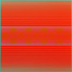 Mediana con cerchi, da Varianti  1970  Serigrafia  28 3/4 x 28 3/4 pollici.  Modifica
