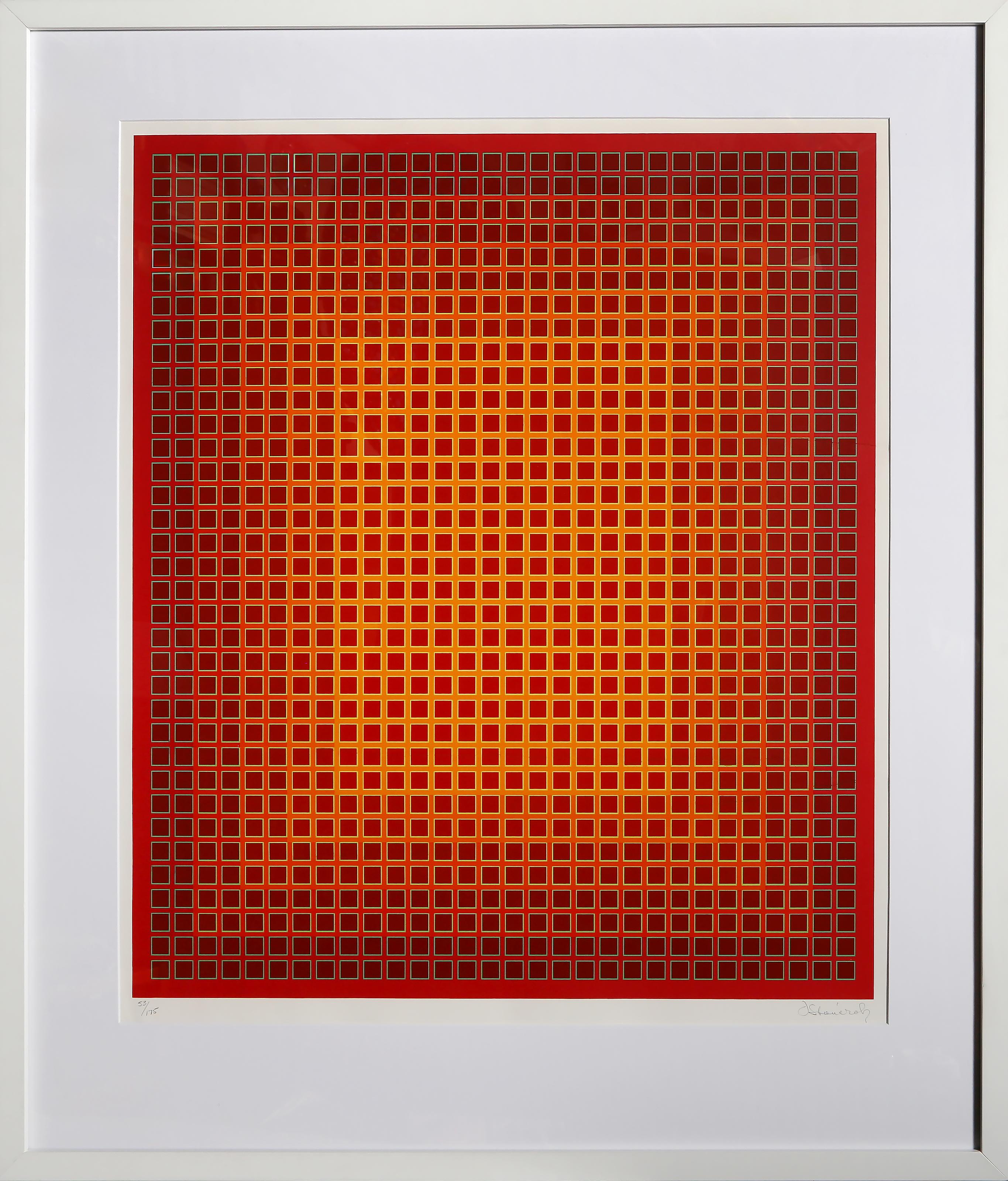 Sequential Chroma, Op Art Screenprint by Julian Stanczak