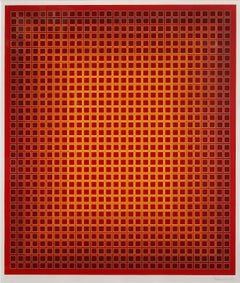 Croma Secuencial, Serigrafía Op Art de Julian Stanczak