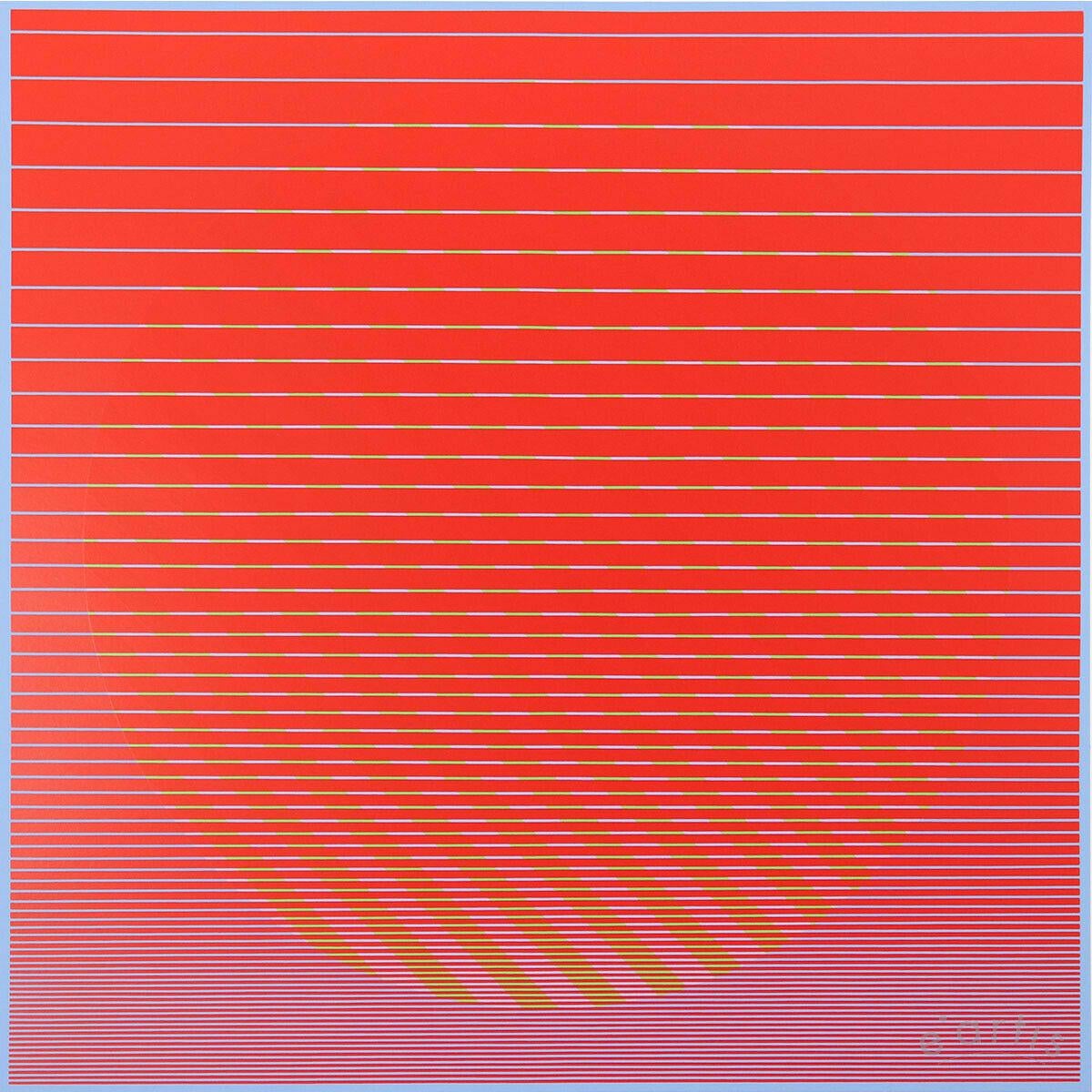 Jeu de soleil de huit variantes - Print de Julian Stanczak