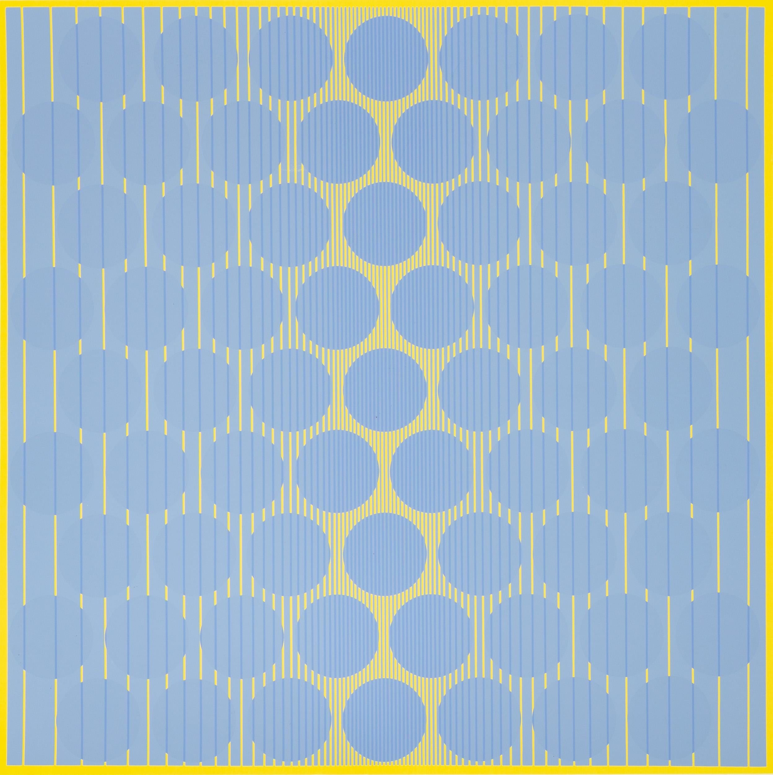 Blue Circles, from Eight Variants For Sale 1