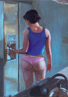 Morning Drink, 12x16 oil on paper on panel , Southwest Art Magazine, Free Ship