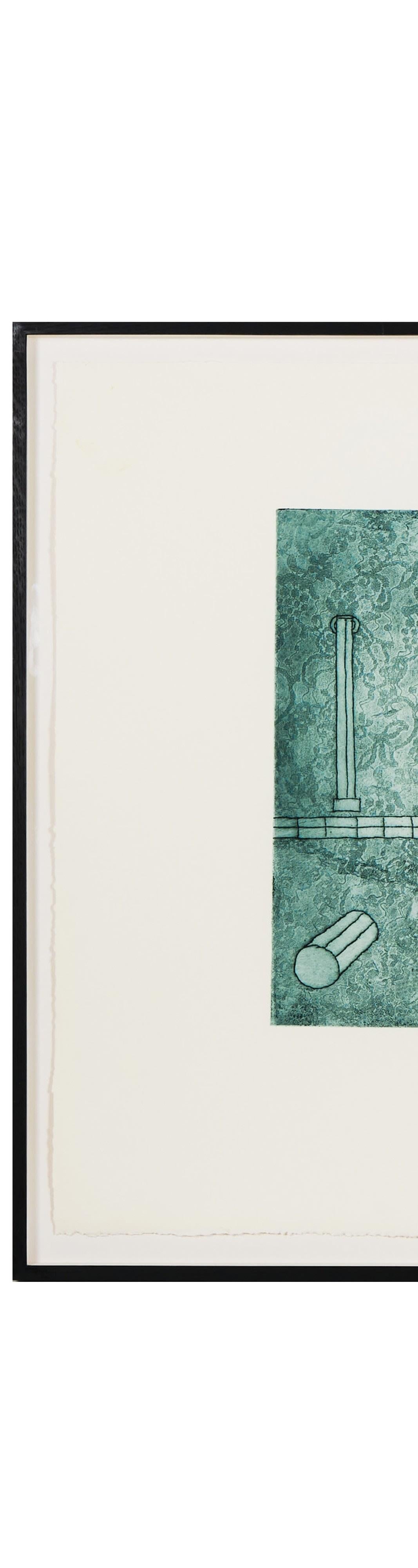 1974
Acquaforte, acquatinta su carta
Firmato e intitolato a matita, AP non numerato, che accompagna l'edizione completa di 72 esemplari.
H65 x L83 cm (dimensioni della cornice)