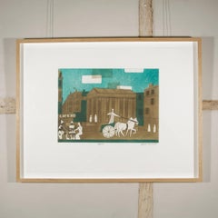 Nimes, Etching with Aquatint by Julian Trevelyan, 1972