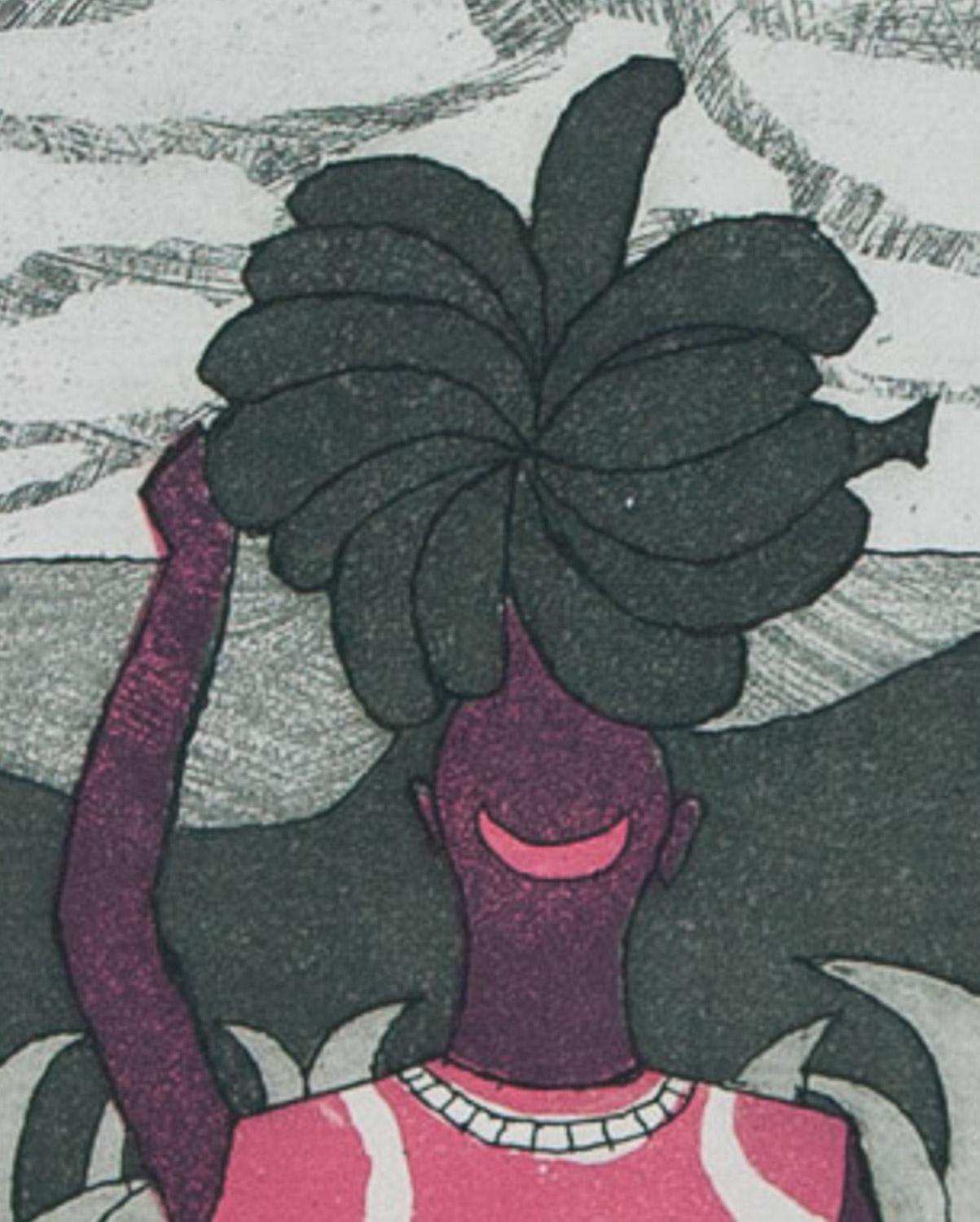Banana Girl de Julian Trevelyan original  Gravure à l'aquatinte en édition limitée, 1966 en vente 1