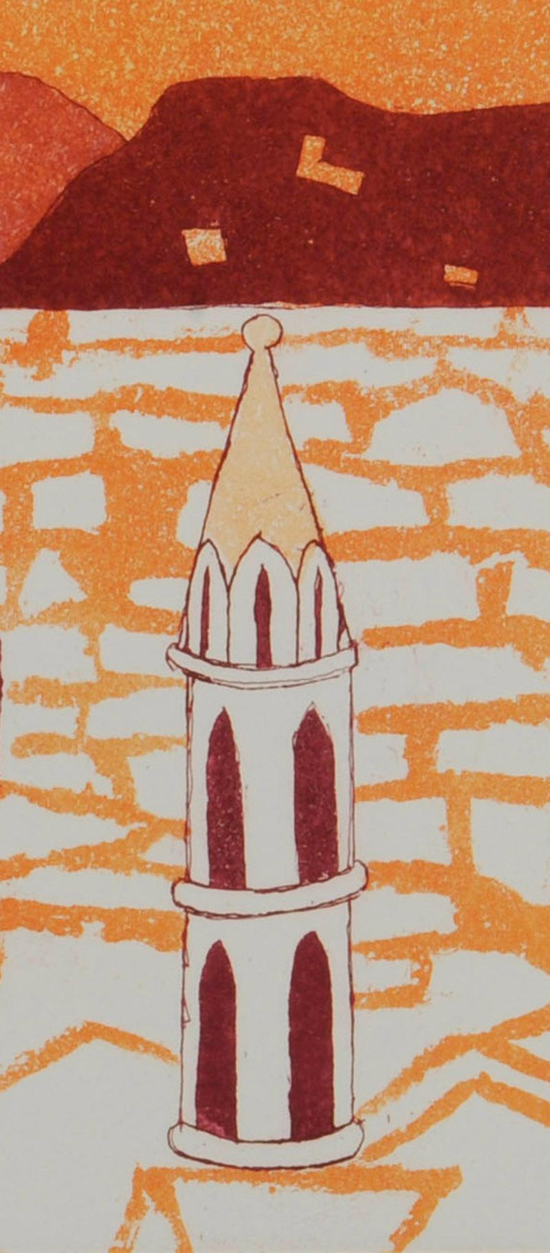 Duomo (Florence) - Contemporary Print by Julian Trevelyan