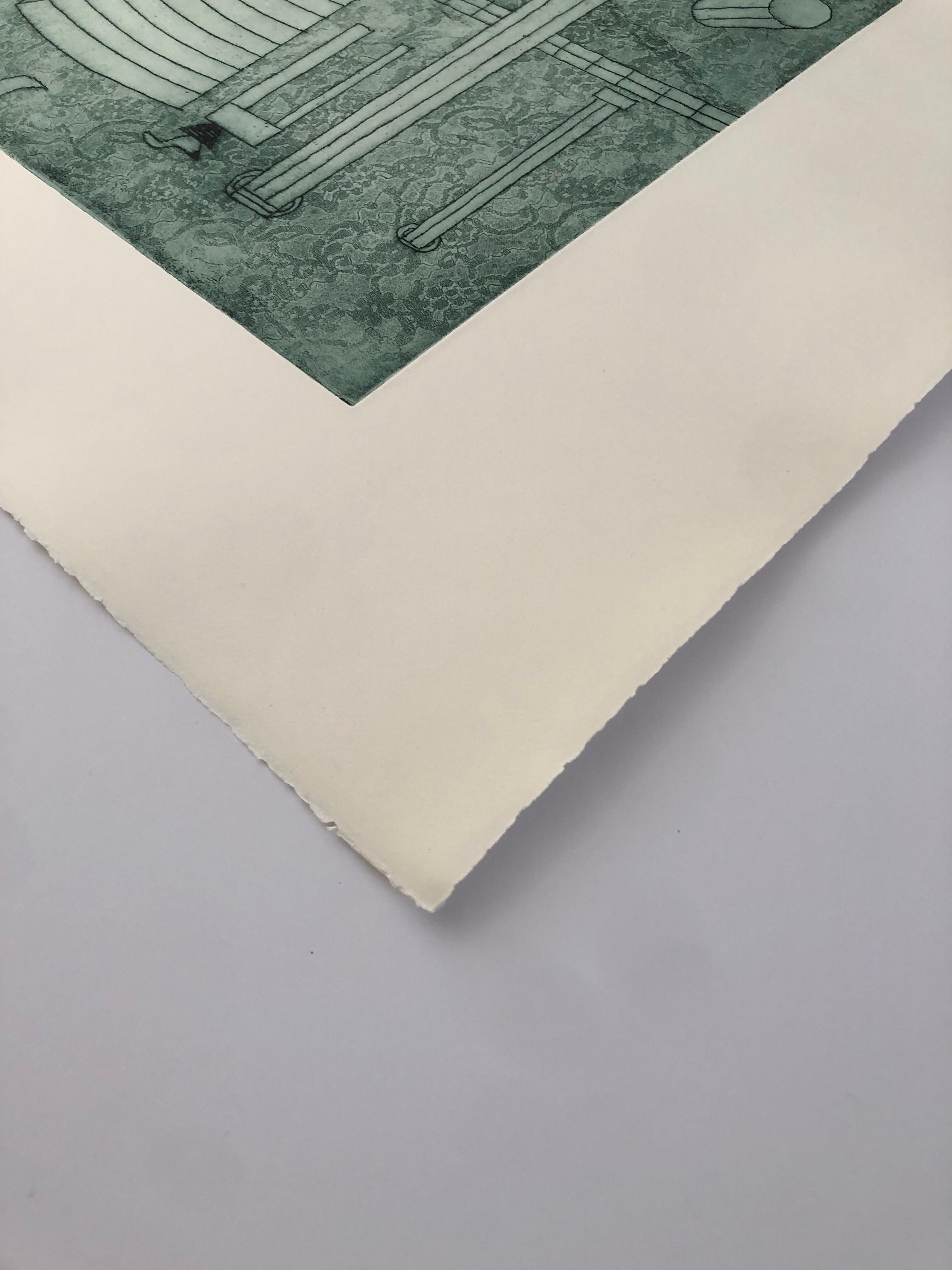 Julian Trevelyan
Ephesus, 1974
Etching and aquatint in colours on wove paper, with full margins
Signed by the artist's hand in pencil, lower right on recto
Annotated with title in pencil, lower centre on recto
58.4 x 78.7 cm (23 x 31 in.)
Edition 36