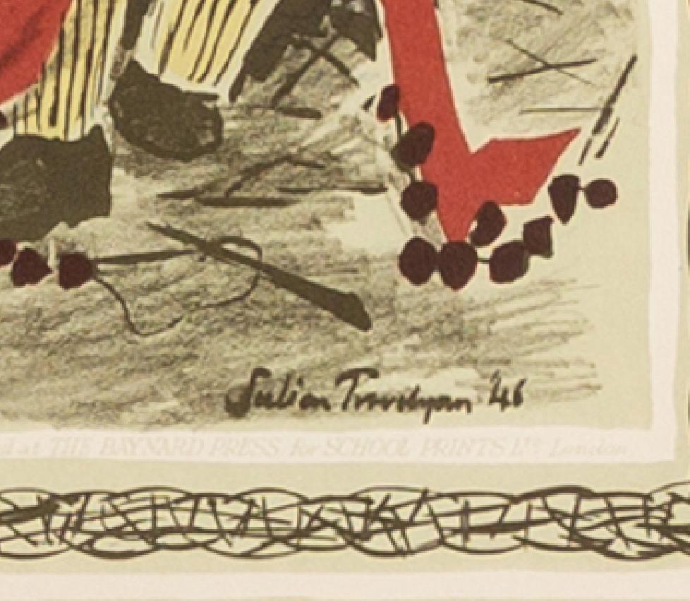 Harbour (from School Prints) - Gravure de Trevelyan avec bateaux, personnages et mer en vente 6