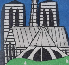 Julian Trevelyan, Notre Dame de Paris, etching and aquatint