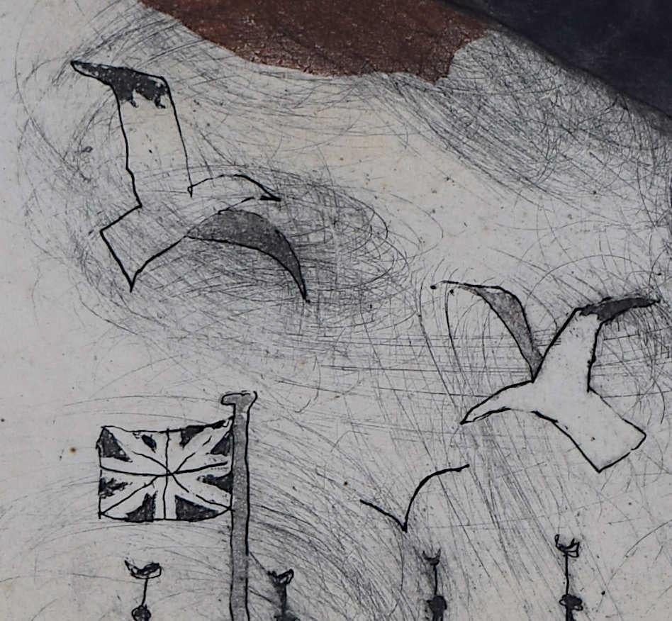 Julian Trevelyan, Tower Bridge, etching and aquatint For Sale 1