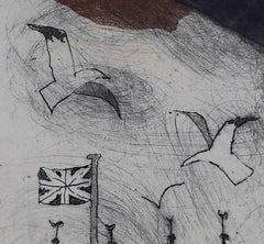 Julian Trevelyan, Tower Bridge, etching and aquatint