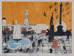 Julian Trevelyan, Trafalgar Square, acquaforte e acquatinta