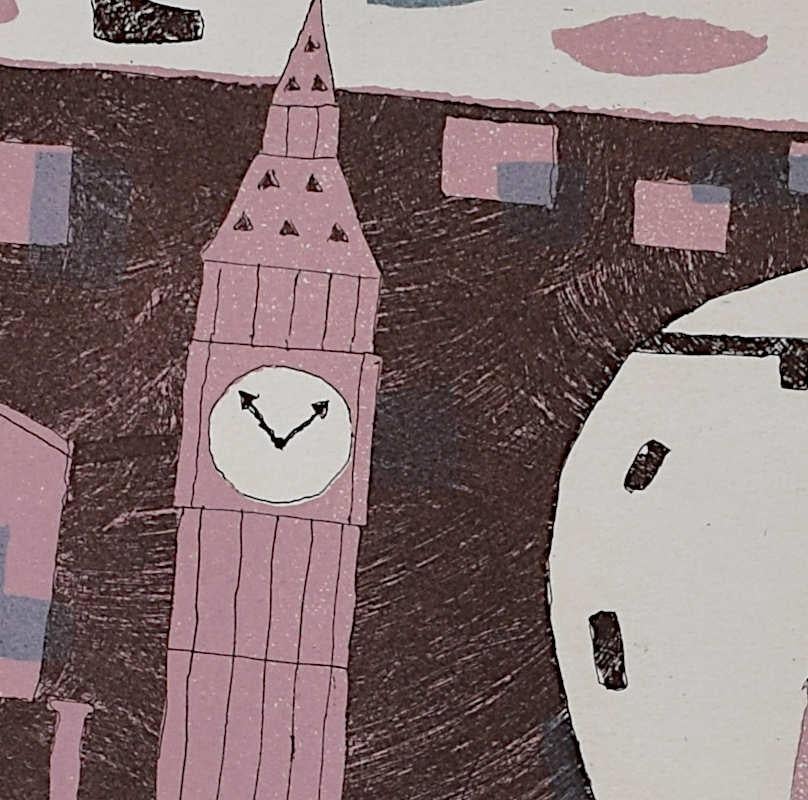Julian Trevelyan, Westminster, Etching and Aquatint For Sale 1