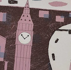 Julian Trevelyan, Westminster, acquaforte e acquatinta