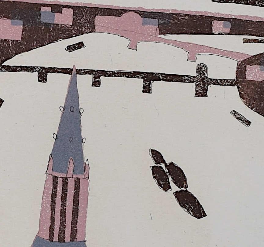 Julian Trevelyan, Westminster, Etching and Aquatint For Sale 2