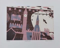 Julian Trevelyan, Westminster, acquaforte e acquatinta