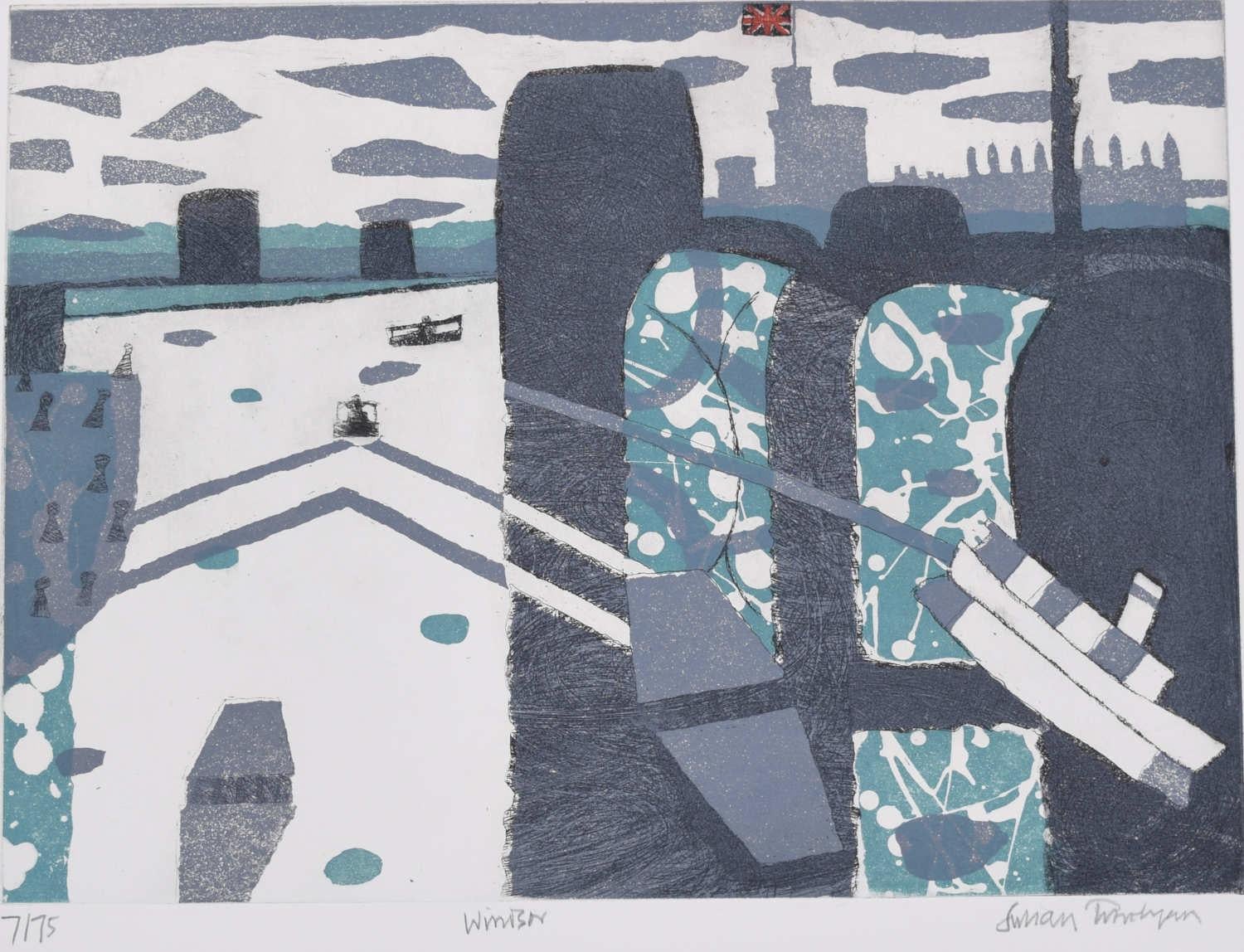 Julian Trevelyan, Windsor, acquaforte e acquatinta in vendita 1
