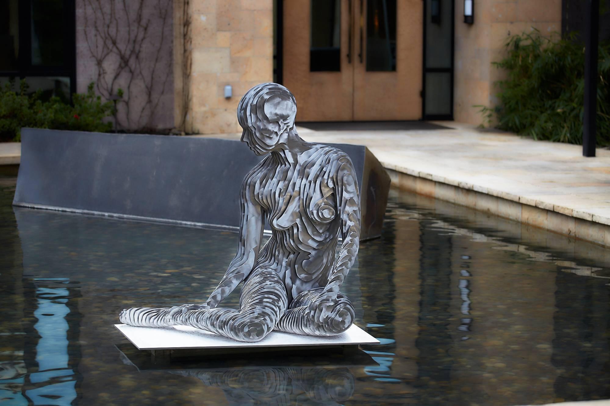 Julian Voss-Andreae Figurative Sculpture - Quantum Mermaid