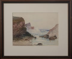 Late 19th Century Tonalist Maine Coast Seascape
