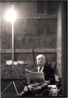 Alfred Hitchcock on the Set of Marnie