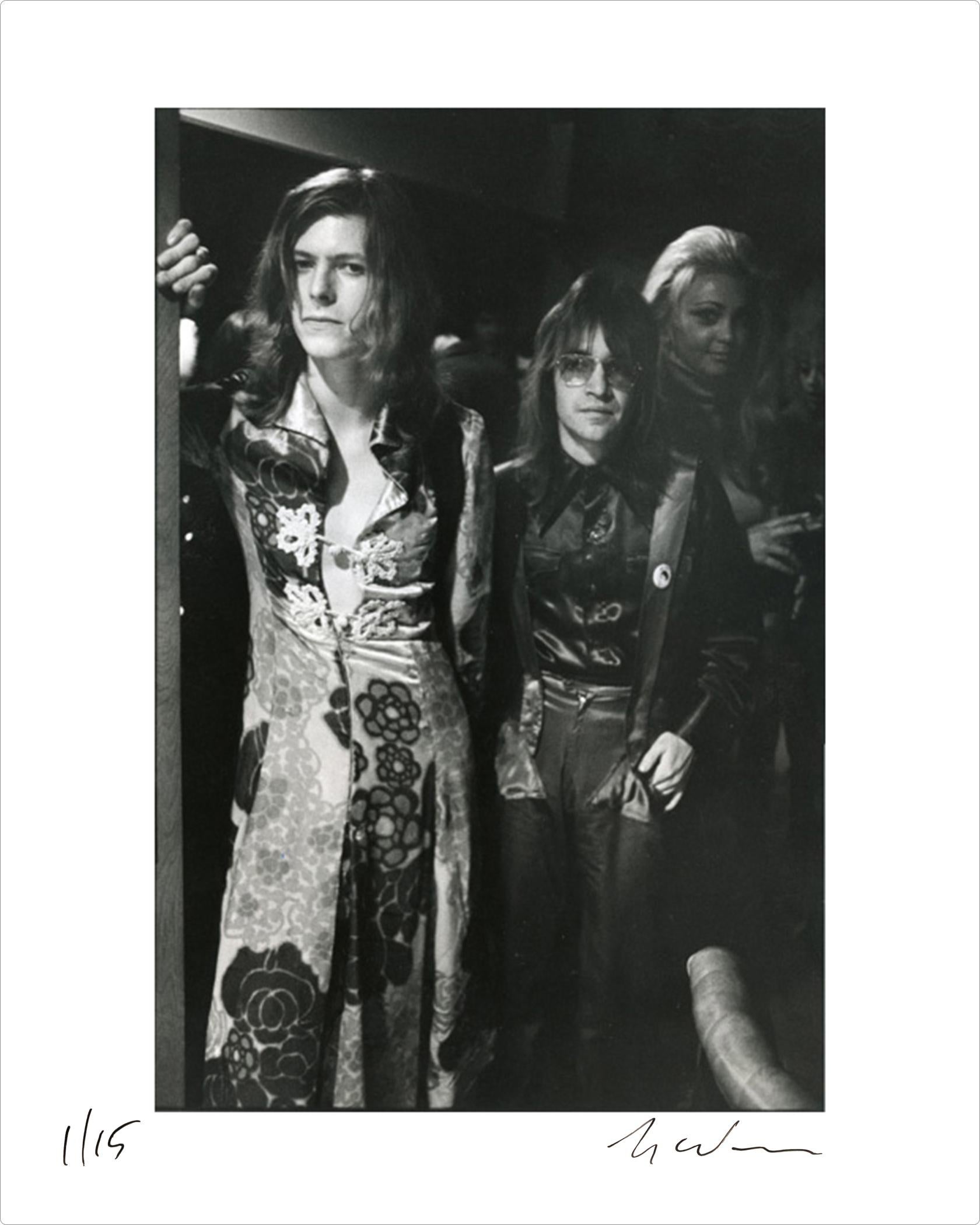 David Bowie and Rodney Bingenheimer, Los Angeles by Julian Wasser - 1/15 For Sale 1