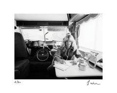 Farrah Fawcett writing in her journal, 1976 by Julian Wasser
