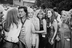 Hugh Hefner With Playmates, 1979 by Julian Wasser