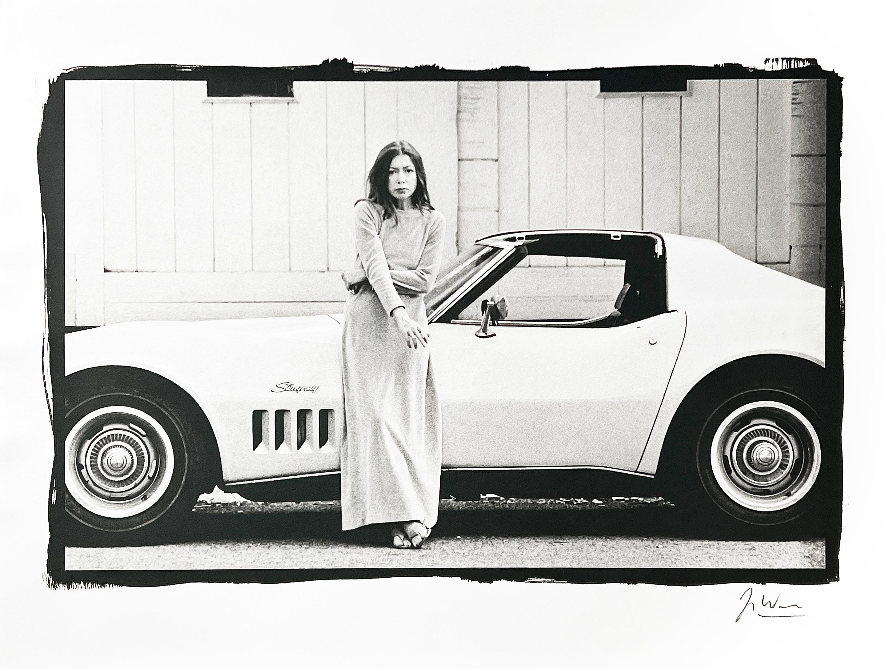 Julian Wasser Black and White Photograph - Joan Didion, 1968