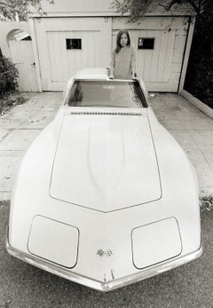 Joan Didion Standing in Stingray, 1968 Los Angeles