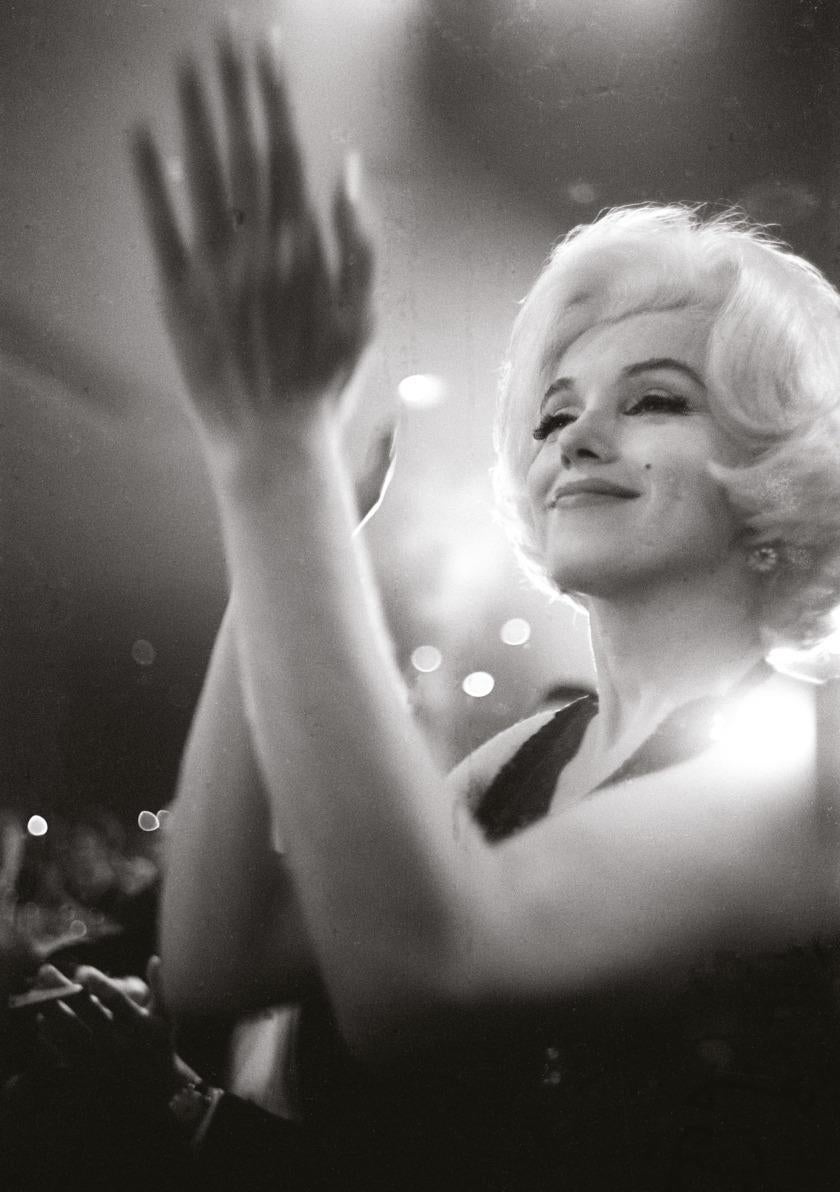 Julian Wasser Black and White Photograph - Marilyn Monroe at the Golden Globes 