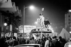 Vintage Men on Top of a Los Angeles Bus, 1966, by Julian Wasser