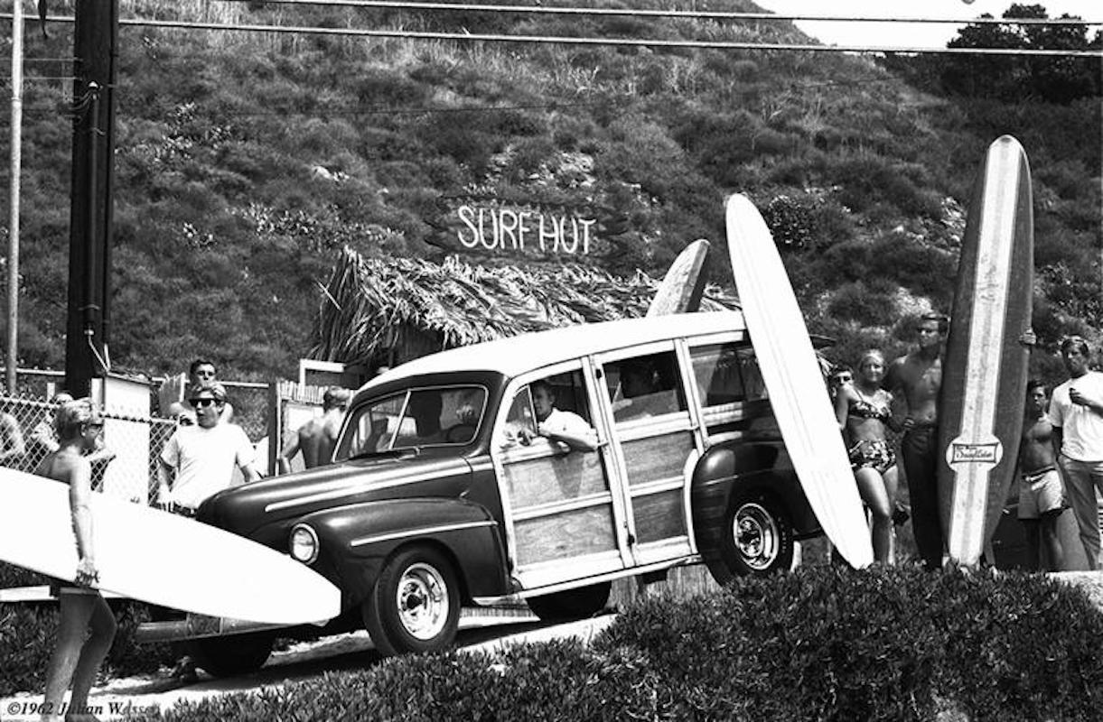 Julian Wasser Black and White Photograph - Surf Hut