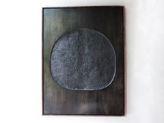 Julian Watts "New Moon" Black Painting