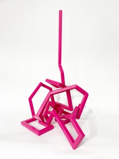 «Salvia Maquette»: una escultura de acero inoxidable pintada