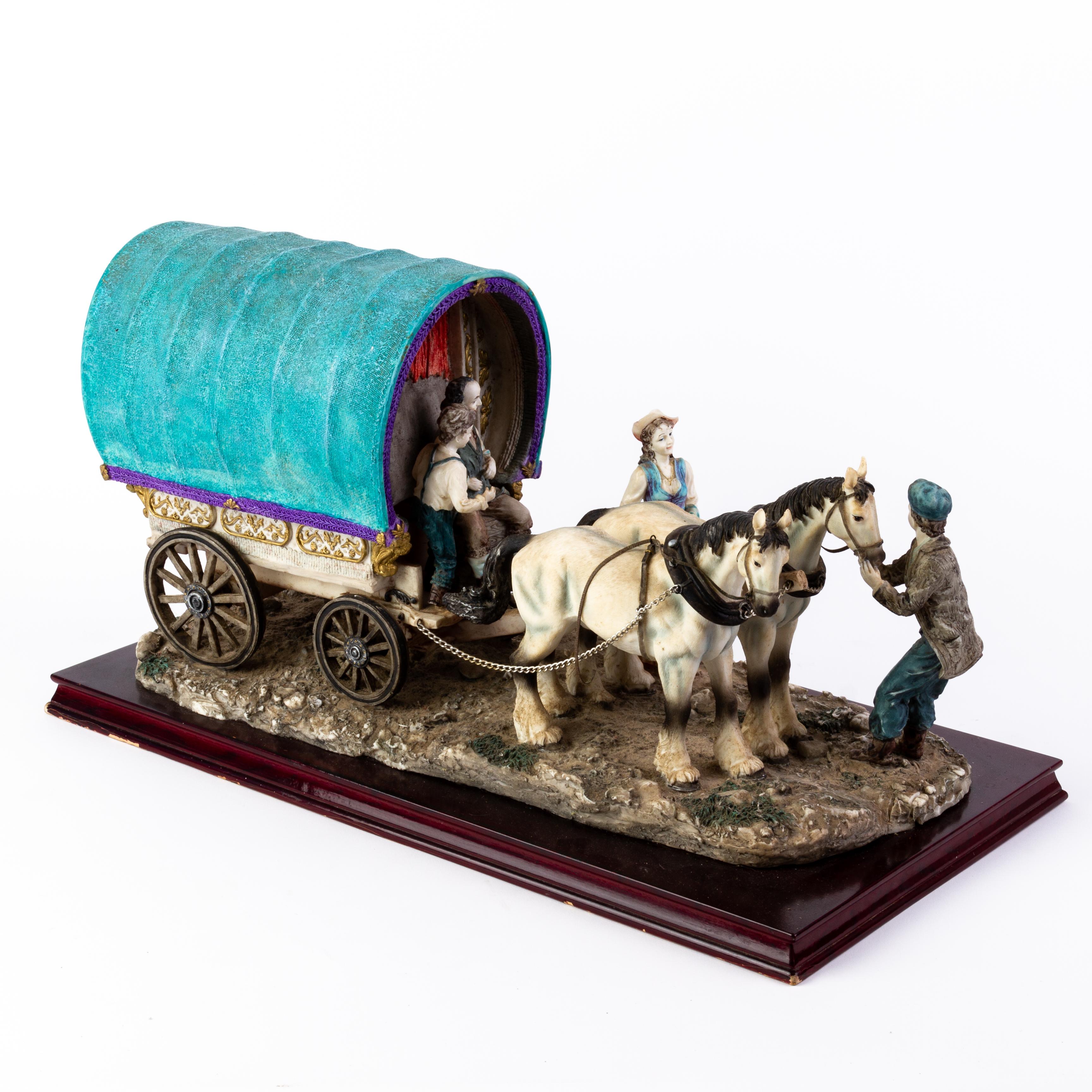 In good condition
From a private collection
Free international shipping
Juliana Collection Gipsy Caravan Sculpture 
