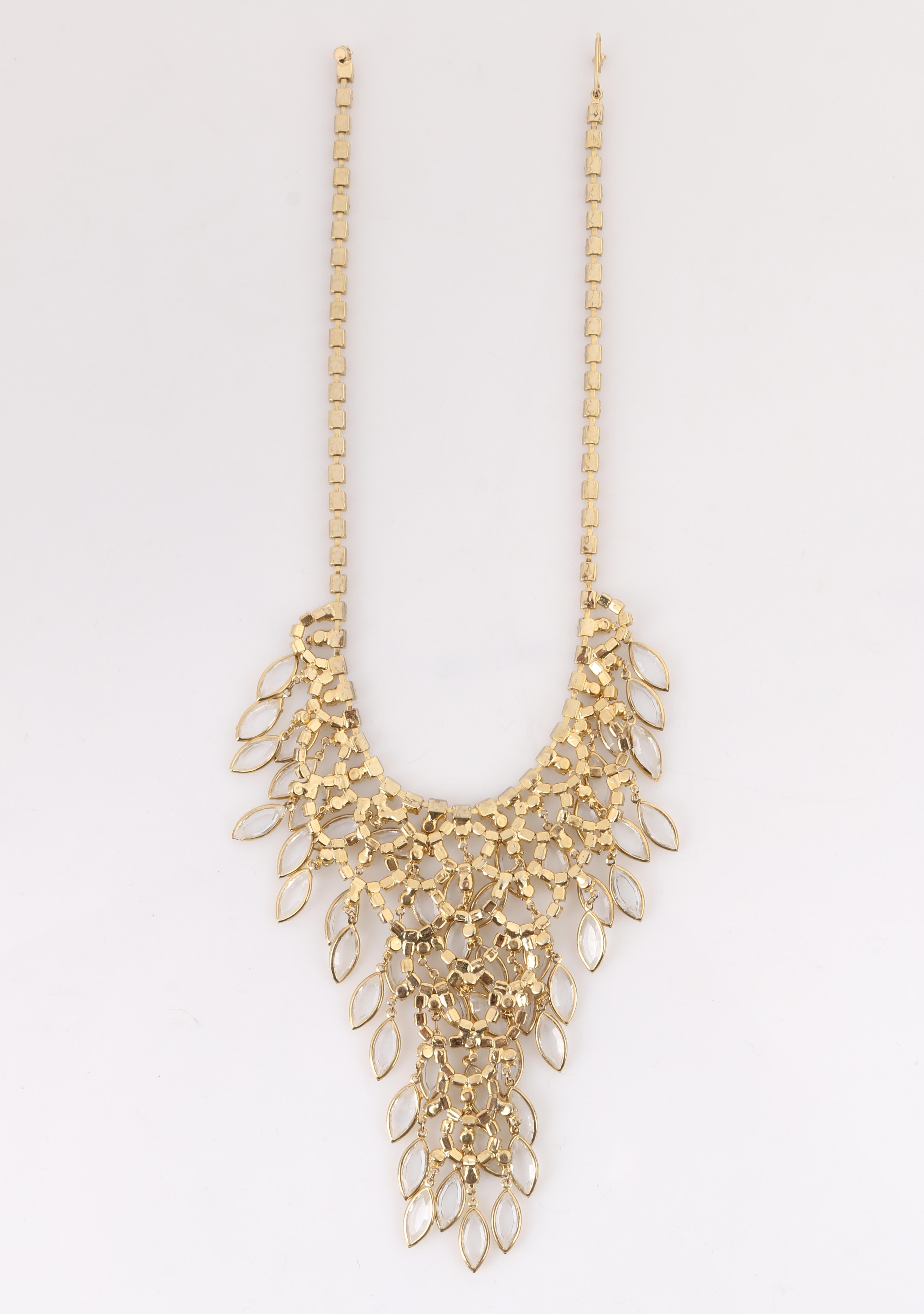 gold chandelier necklace