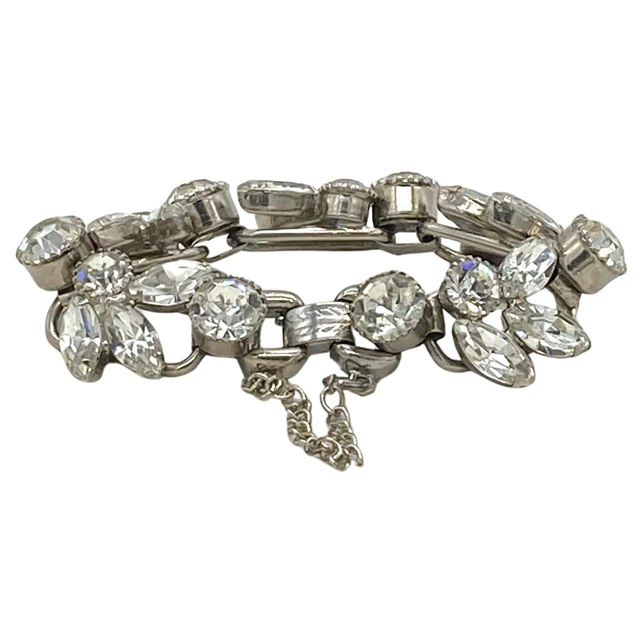 Juliana D&E Bracelet à maillons avec strass clairs parfait pour les mariages en vente 2