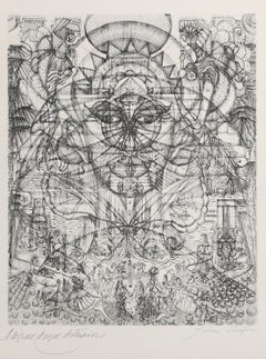 Asturias I, Surrealist Etching by Juliana Seraphim