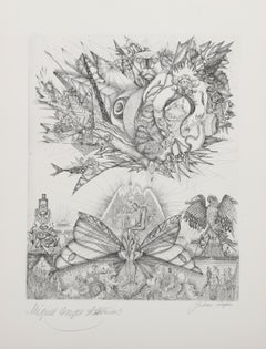 Asturias II, Surrealist Etching by Juliana Seraphim