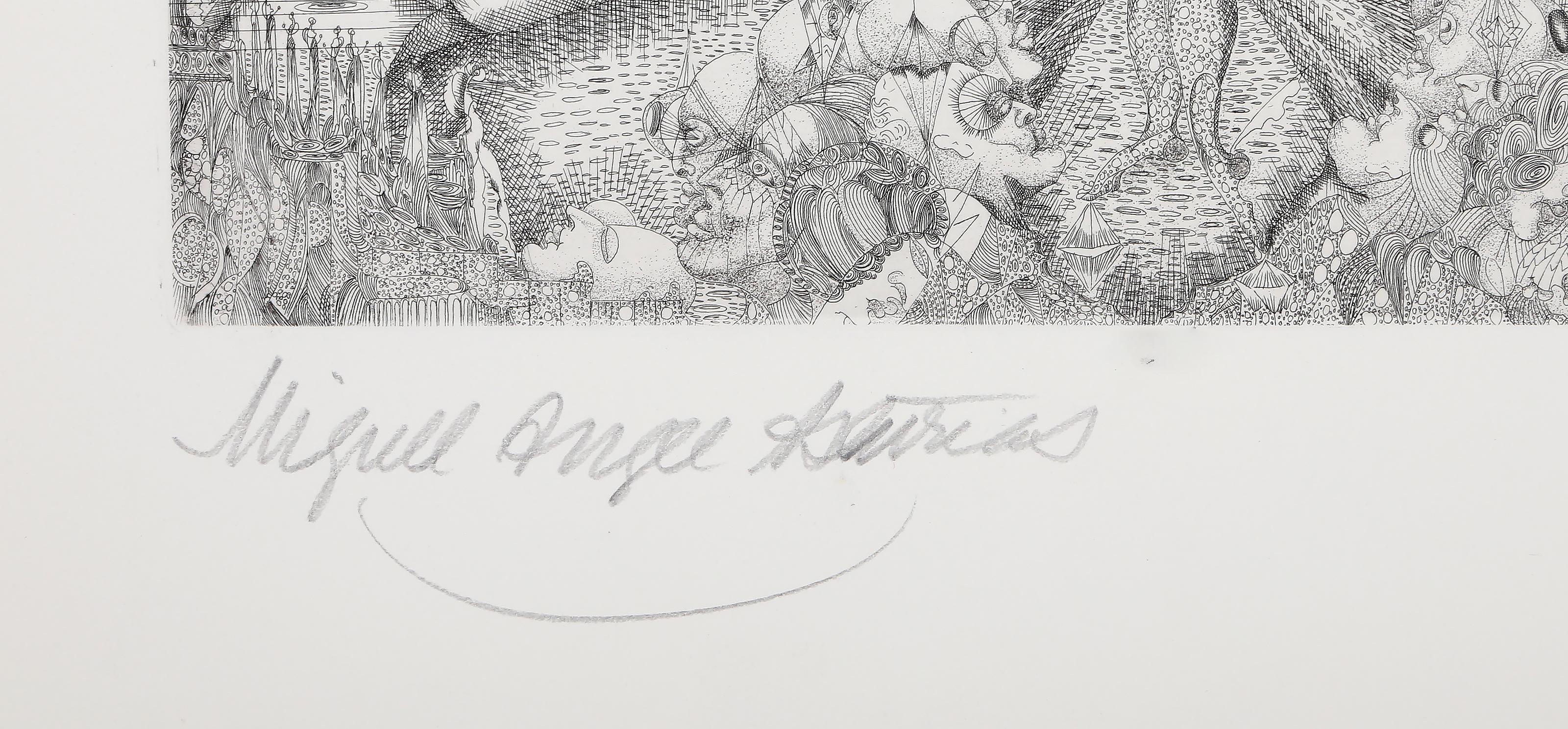 Asturias II, Surrealist Etching by Juliana Seraphim For Sale 3