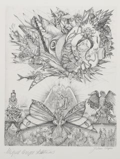 Asturias II, Surrealist Etching by Juliana Seraphim