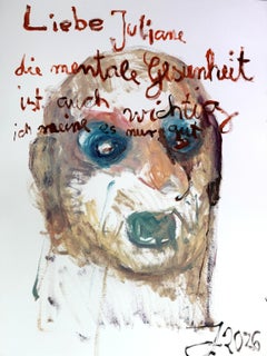 Zeitgenössische deutsche Kunst von Juliane Hundertmark – Liebe Juliane, die...