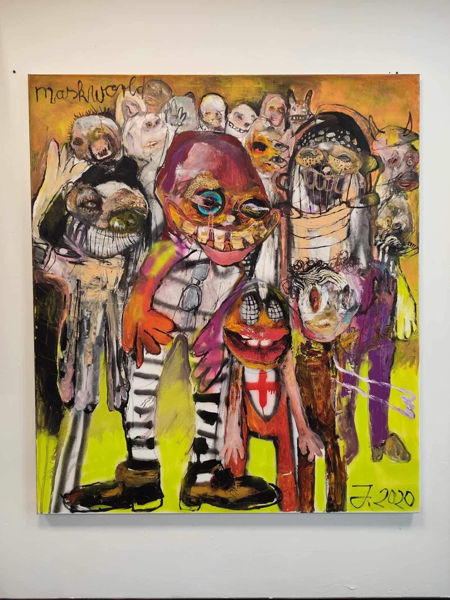 Art contemporain allemand de Juliane Hundertmark - Maskworld en vente 1