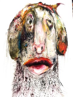 German Contemporary Art by Juliane Hundertmark - Sad Dog