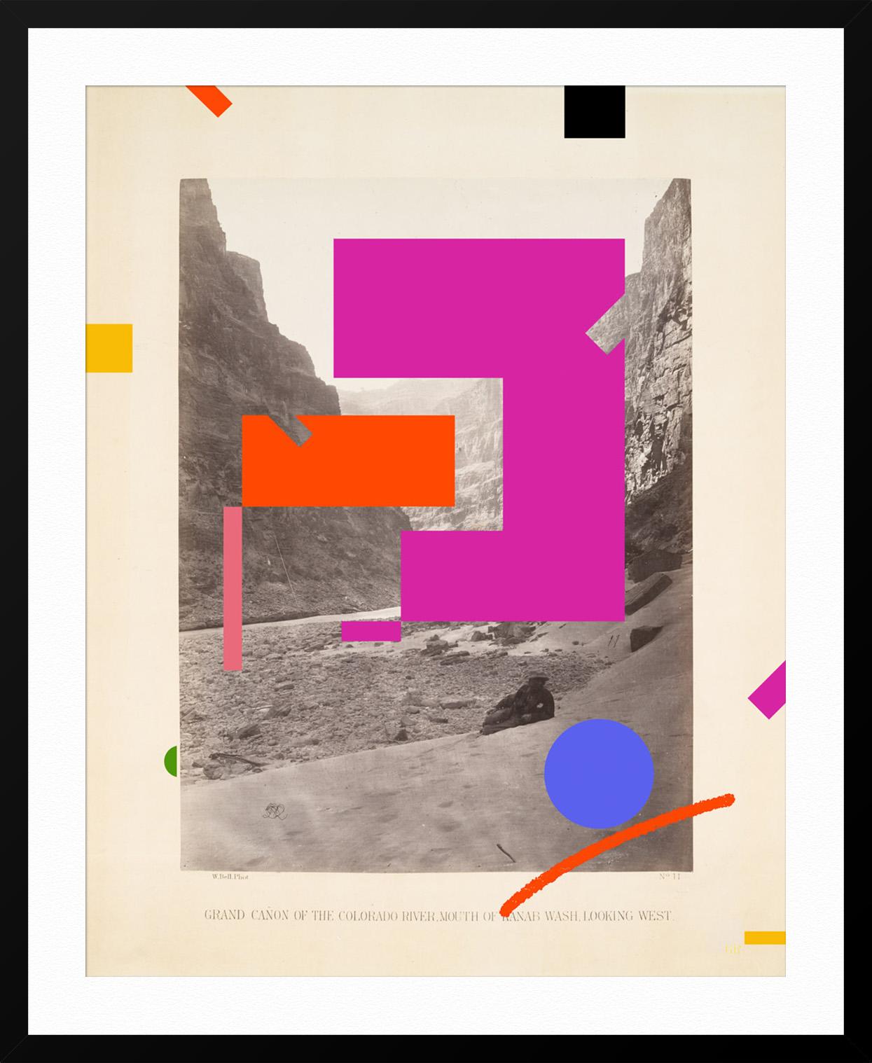 Look West 1 - Beige Abstract Print by Julianna Goodman