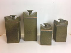 Julie and Tyrone Larsen Cranbrook Ceramic Canister Set