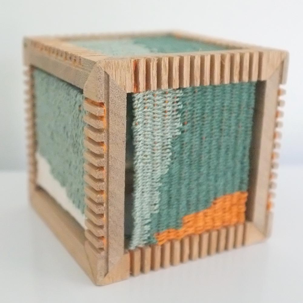 Cube, small - Sculpture by Julie and Wes Bonifay