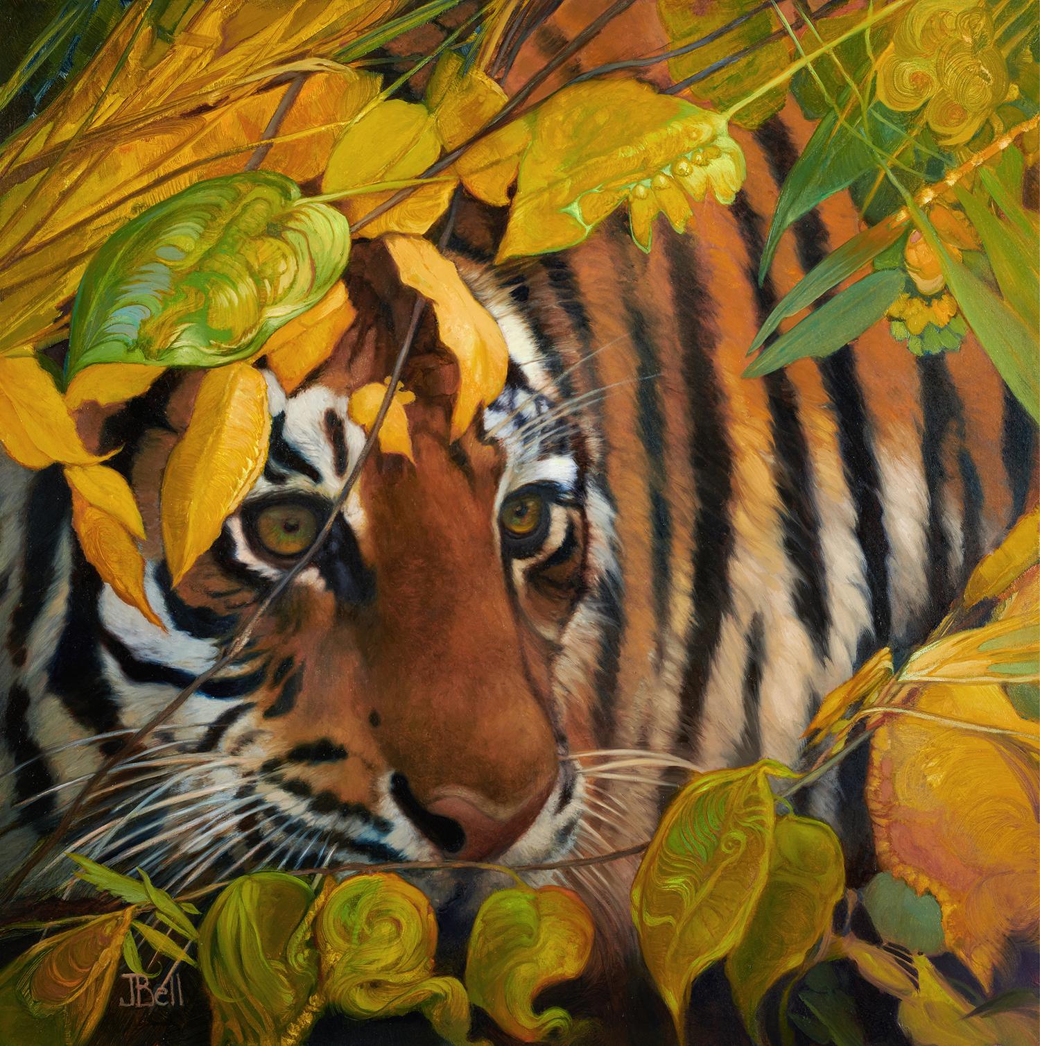 Emerald Eyes - Painting by Julie Bell